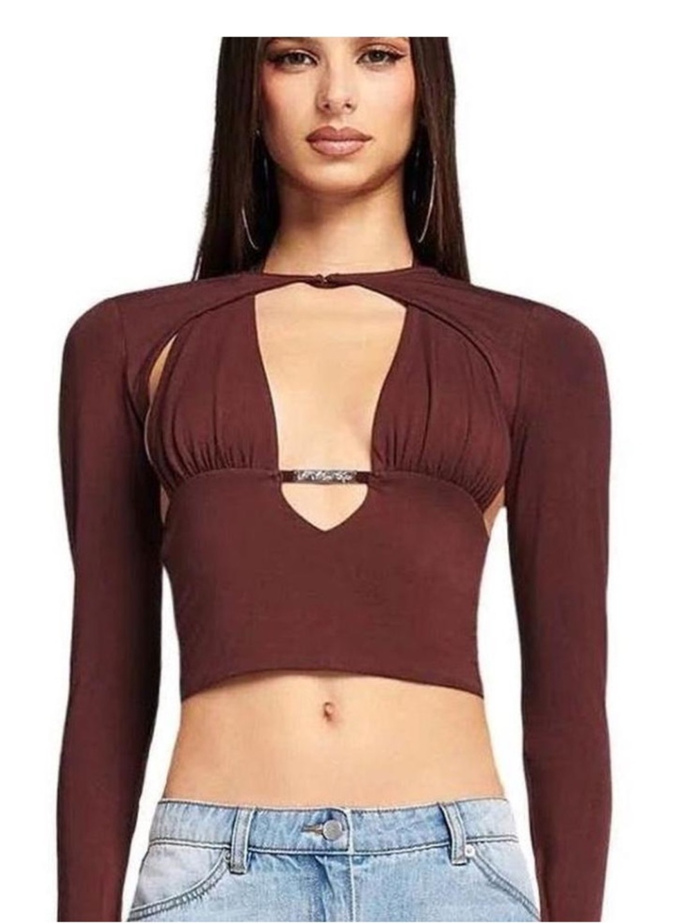 I.AM.GIA NWOT tags Black halter Carrie crop top